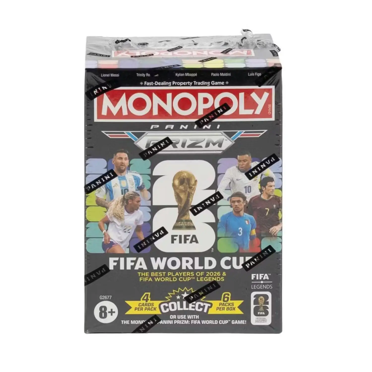 2026 Panini Prizm Monopoly FIFA World Cup Soccer Blaster Box (Millionaire Black Inserts!)