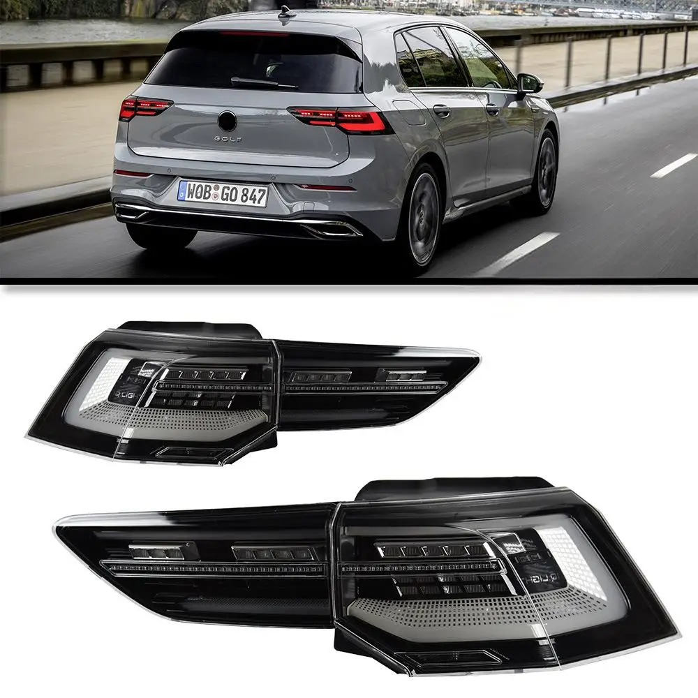 

Светодиодные задние фонари для Golf MK8: динамические указатели поворота, стоп-сигналы, ДХО, автомобильные аксессуары