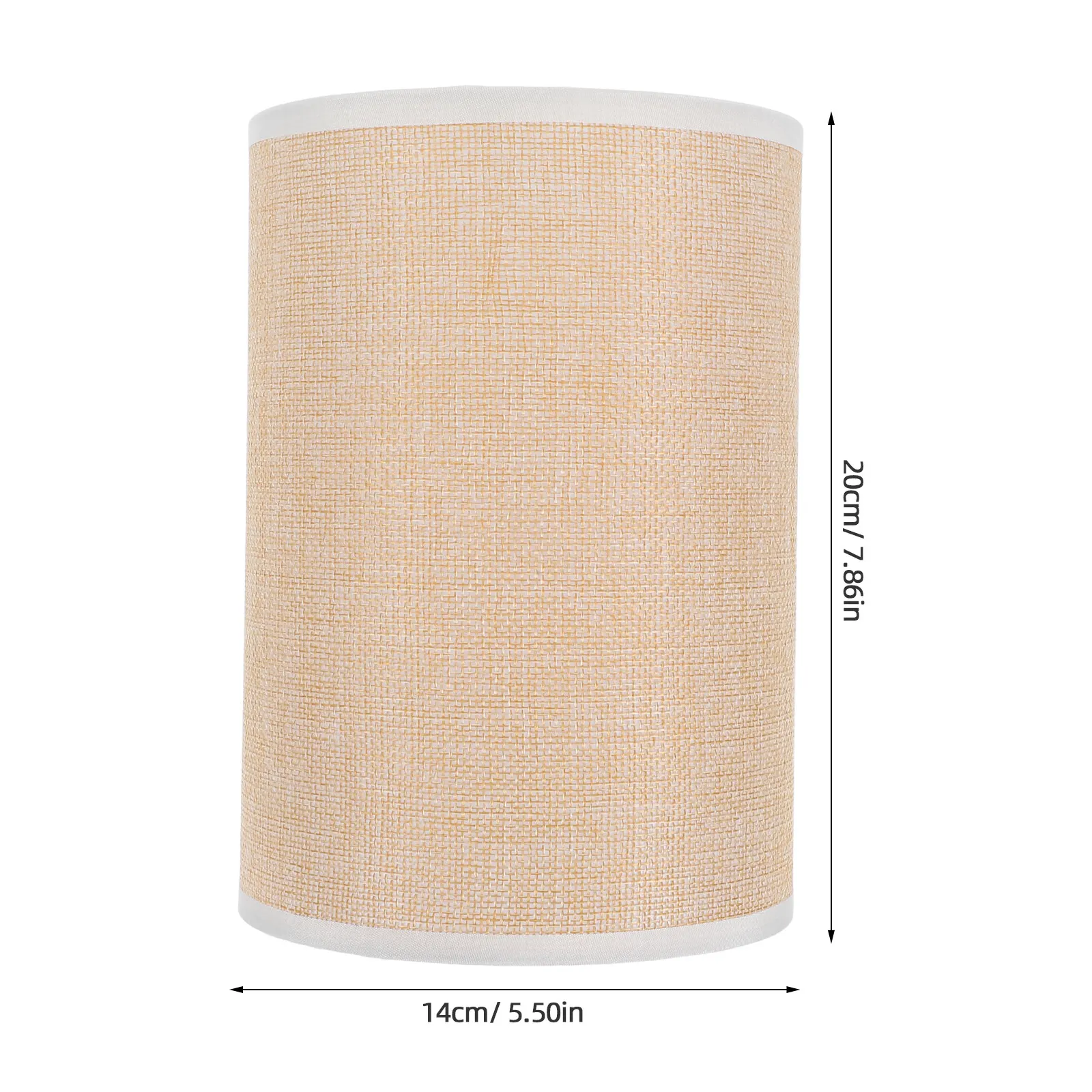 E27 Fabric Lampshade Cylinder Round Bedside Floor Table Lamp Shade Soft Light Diffuser for Living Room Bedroom Dining Room