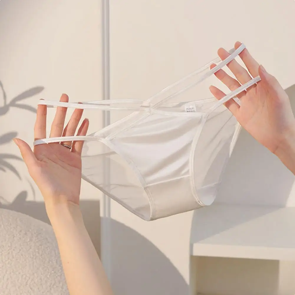 

Women Panties Sexy Sheer G-string Thongs for Women Strappy Underwear Low Waist Cutout Panties Ladies See Through Stretchy Women