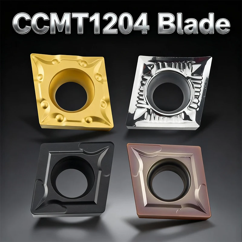 10 pcs of numerical control blade CCMT120404 CCMT120408-TM square ceramic blade processing steel stainless steel aluminum parts