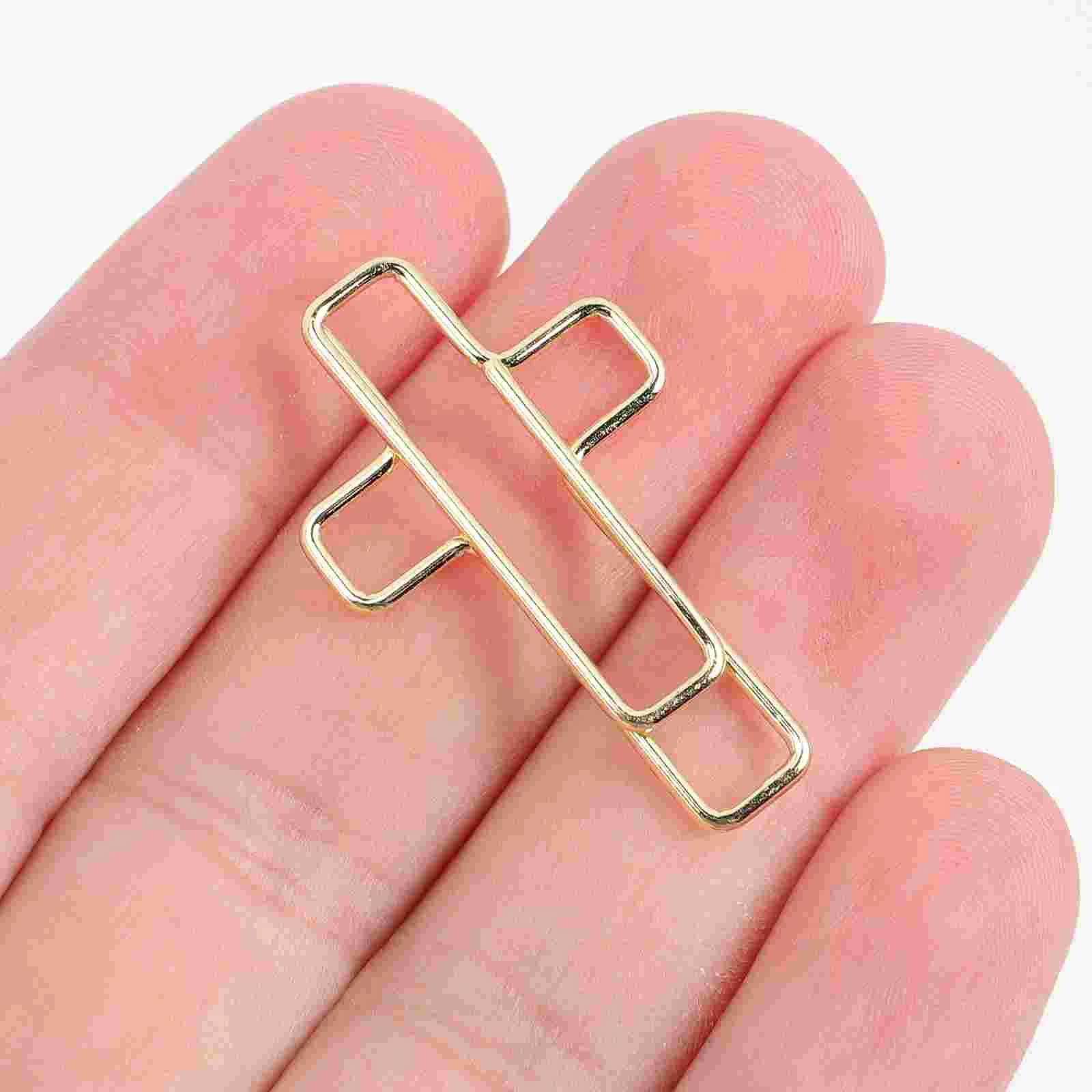 20 Pcs Cross Clip Jumbo Paper Clips Marking Portable Novelty Shaped Practical Delicate