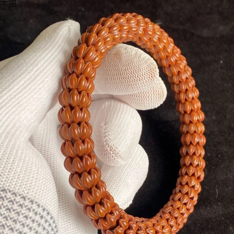 

Purple Gold Rat Nine-Petal Men Bodhi Seed Buddha Beads Rare Bracelet