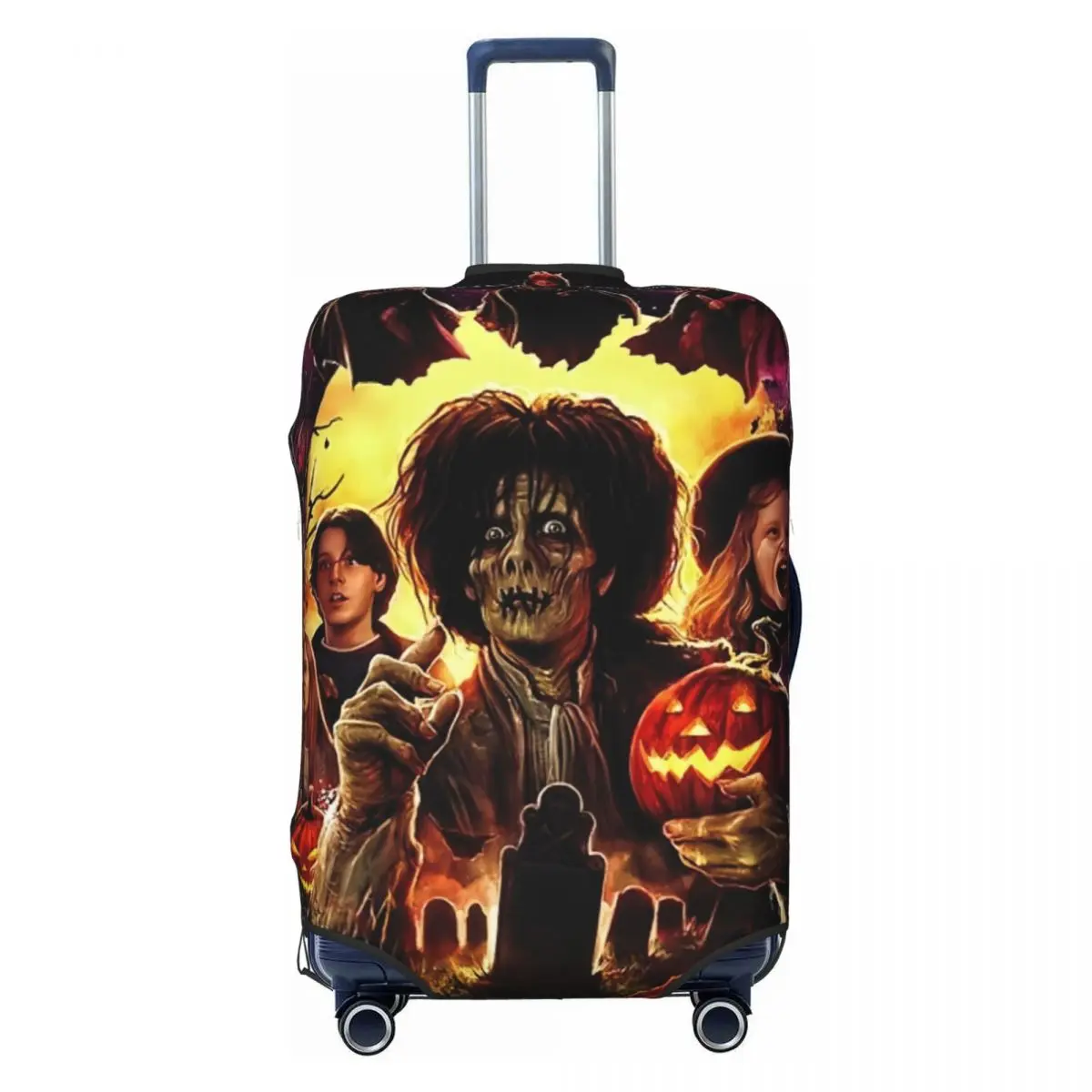 

Horror Hocus Pocus Travel Luggage Cover Washable Suitcase Cover Protector Fit 18-32 Inch