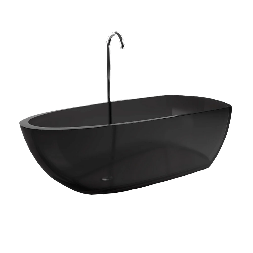 

1800x800x500mm New Design Resin Acrylic Bathtub Colored Freestanding Rectangular Bathroom Tub RS6592-1A