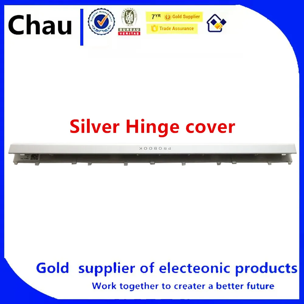 New For Chau  Probook 440 445 G7 Silver border LCD Screen Hinge Cover