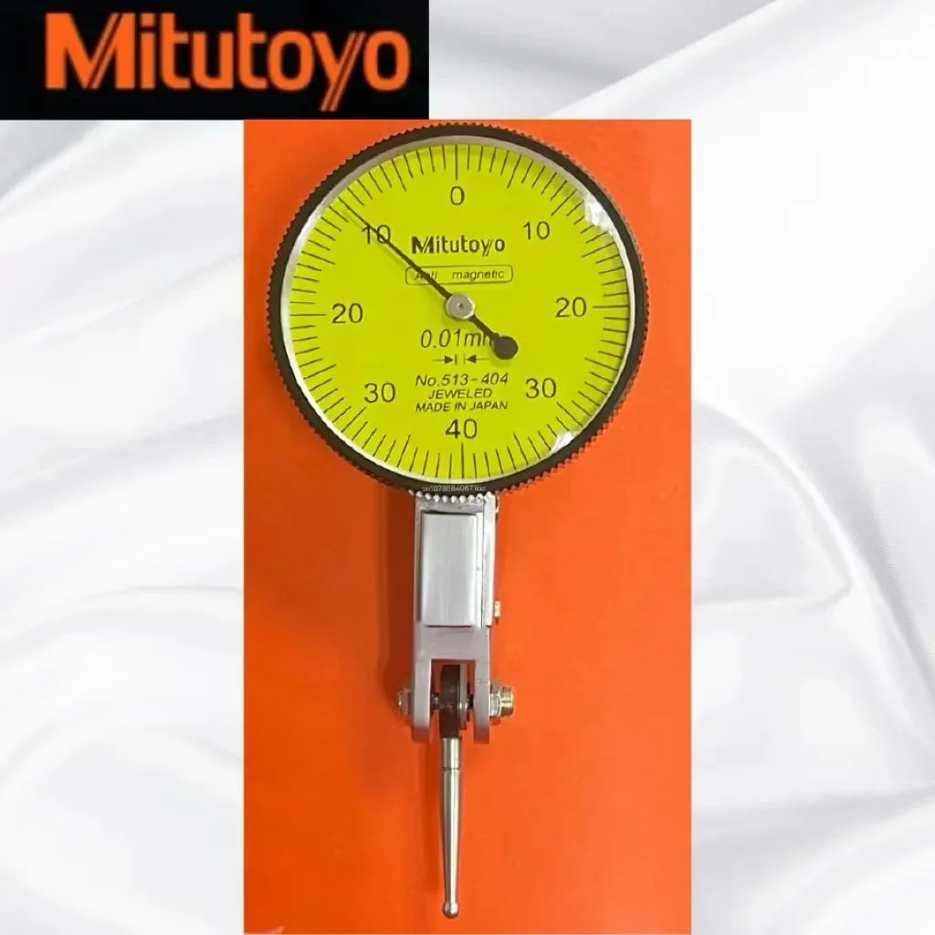 Mitutoyo Dial Indicator Analog Lever Dial Gauge No.513-404 Accuracy 0.01 Range 0-0.8mm Diameter 32mm 38mm Measuring Hand Tools