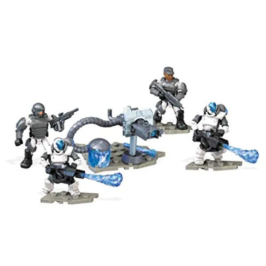 

Mega Construx Halo Cryo Marines Fireteam Building Set for and Fans Interactive Construction Toy with Detailed Mini Figures and