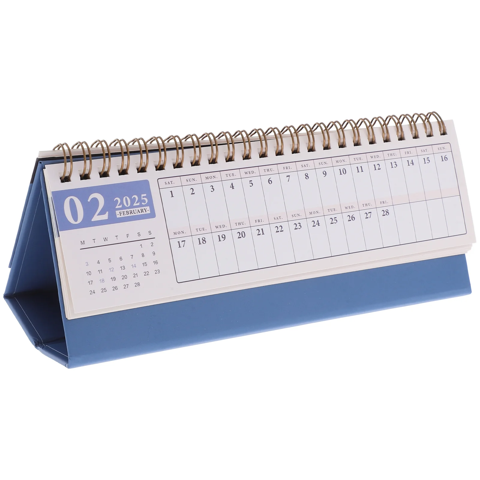 

Horizontal Version Desk Calendar Student Mini Craft Leaves Miniature Paper Calender