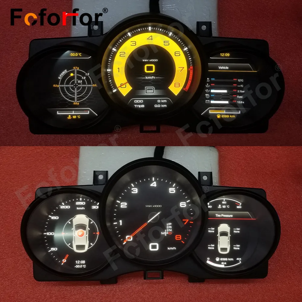 

Car Speed Meter Screen Virtual Cockpit For Porsche Macan Dashboard Digital Cluster Multimedia Player QLED HeadUnit