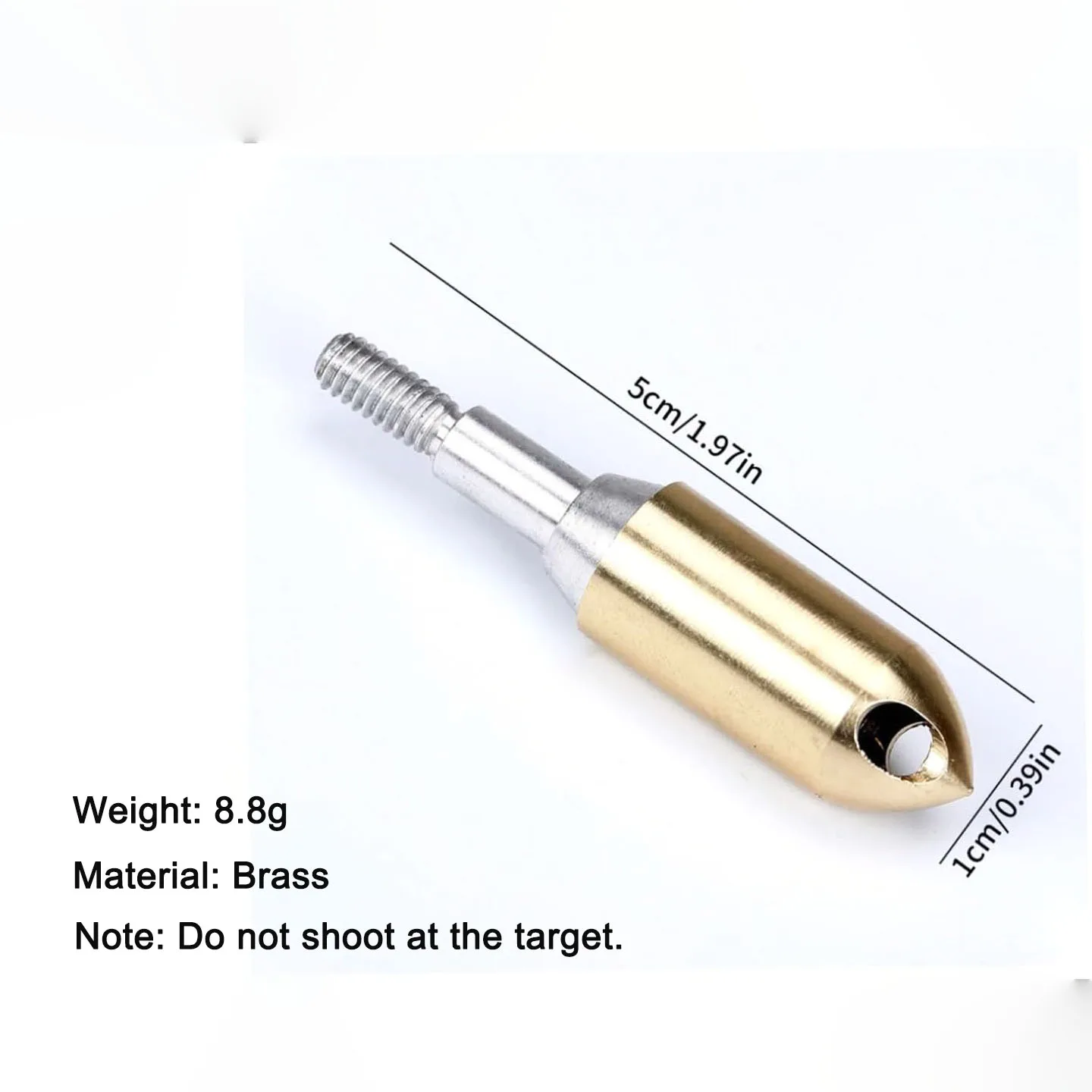 Archery Heads Copper Whistle Arrowhead Outdoor Practice Whistles Arrow Broadhead  Whistling Bow Heads Arrow Accessory Archer