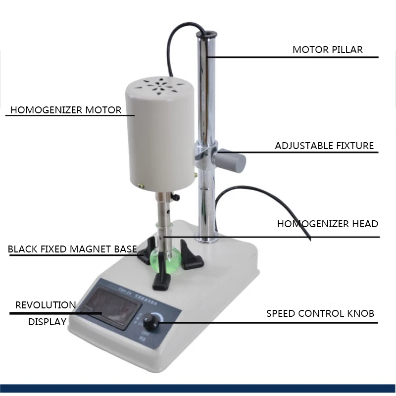 220V Homogenizer Laboratory Dispersing Emulsifier FSH-2A Adjustable High- SpeedDisperser Tissue Mashing Mixer