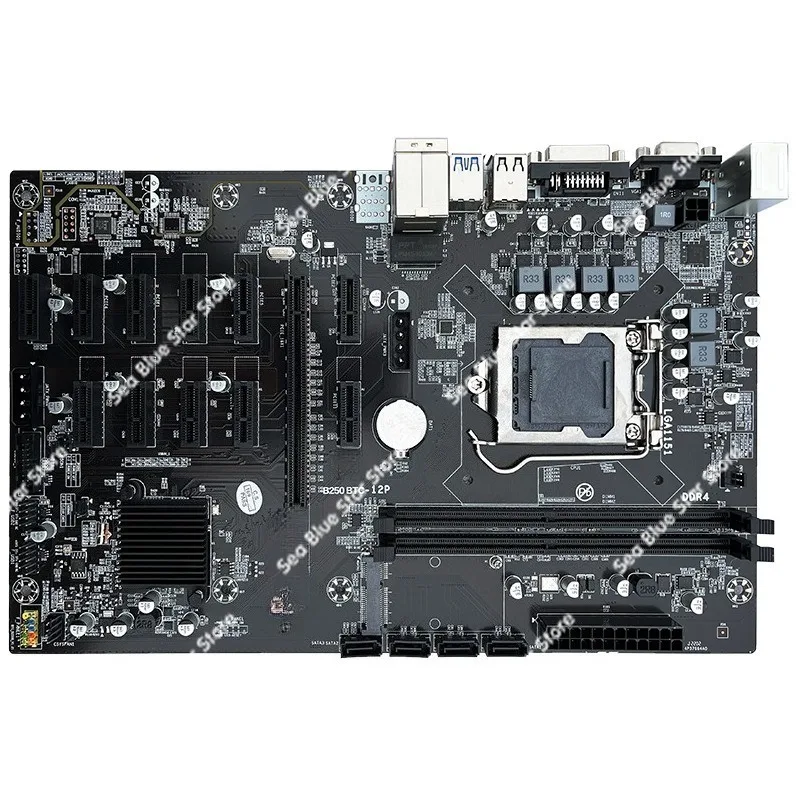 New computer main board B250 B multi-graphics card slot 12 GPU 1151 interface DDR4 generation 8P