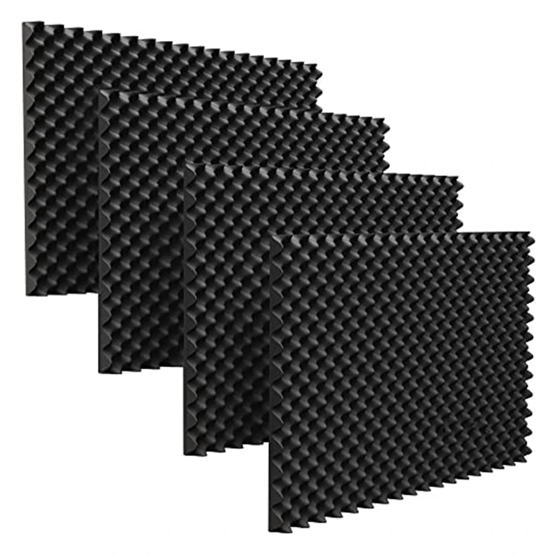 24 Pack Acoustic Foam Panels Fireproof Soundproofing Treatment Wall Panel,Noise Cancelling Foam For Recording,Studio,Etc