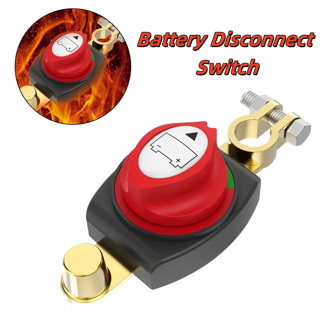 On/Off Battery Disconnect Switch Disconnecter Power Isolator Cut Off Rally Switch Kit For Car Motorcycle Truck Boat Car Switch