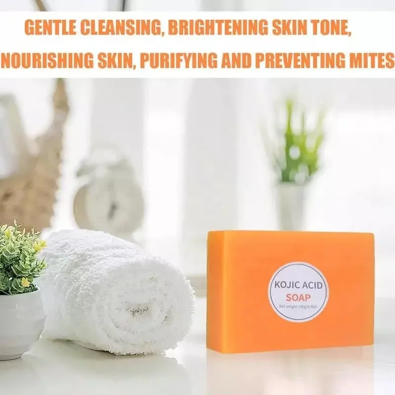 Remove Melanin Kojic Acid Soap Exfoliating Moisturizing Brightening Skin Tone Lifting Skin Firming Handmade Kojic Acid Soap