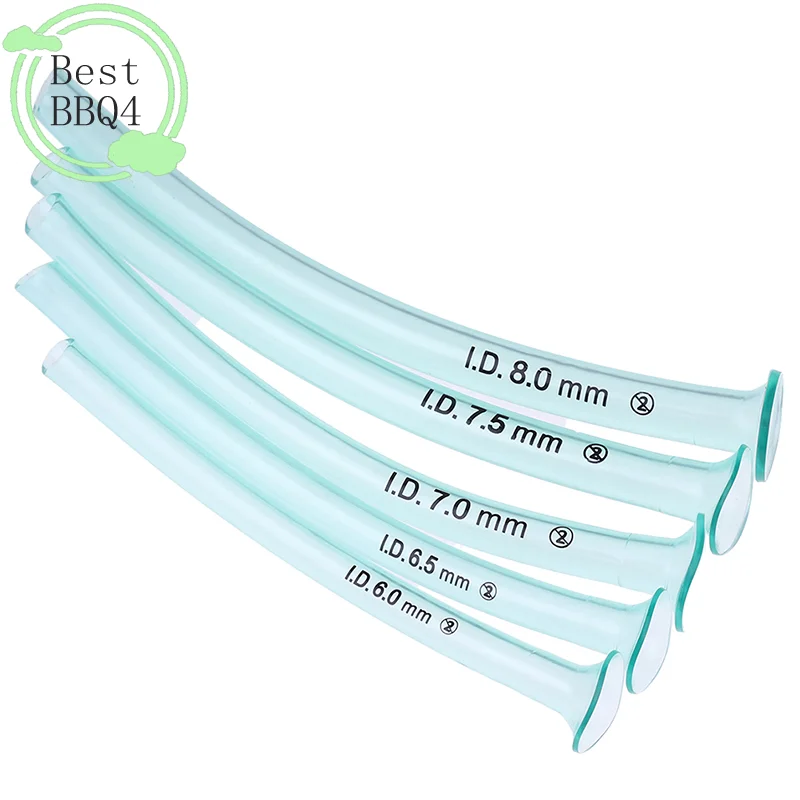 

(BBQ4)Oxygen Tube High-flow Nasal Cannula 6/6.5/7/7.5/8.0mm Nasopharyngeal Airway Respiratory Emergency First Aid Airway Tube