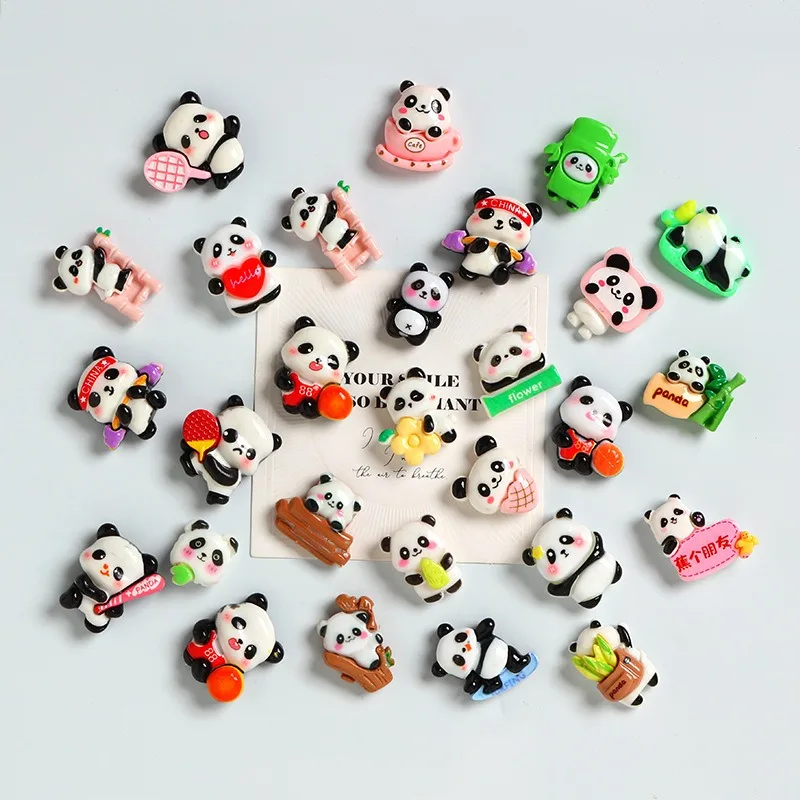 10 Stück Panda-Kühlschrankmagnete, niedliches Cartoon-Design mit seltenen Tieren, weiche Magnete in mehreren Ausführungen mit hoher Haftkraft, für Küche/Computer