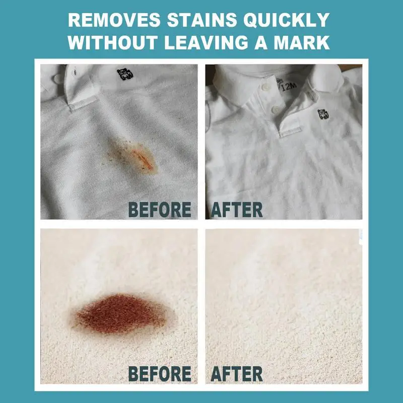 Stain Remover Sprays Rinse-Free Waterless Clothing Cleansing Foam Fabric Cleaner Remove Deeply Ingrained Marks Extra Strong