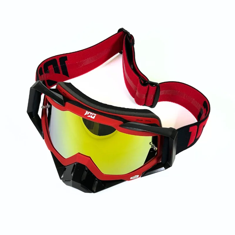 AliExpress Motocross Goggles 100 Red HD Lens Windproof MTB Dirt Bike Off Road Racing Goggles for Mountain Bike DH Downhill Cycling Glasses