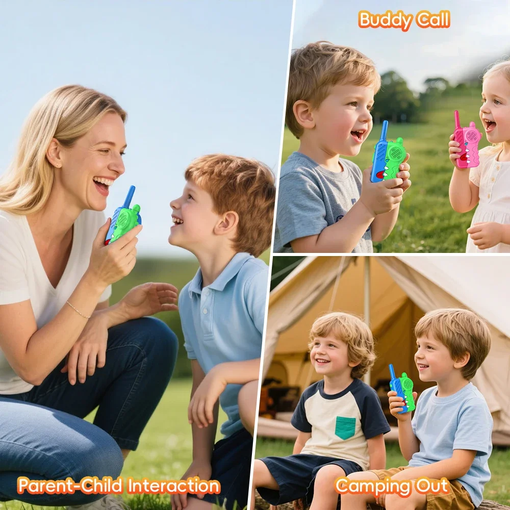 2 stücke kinder Walkie-talkies Drahtlose Cartoon Pager Remote Intercom Outdoor Kinder Spielzeug eltern-kind-Interaktion Bildung spiel