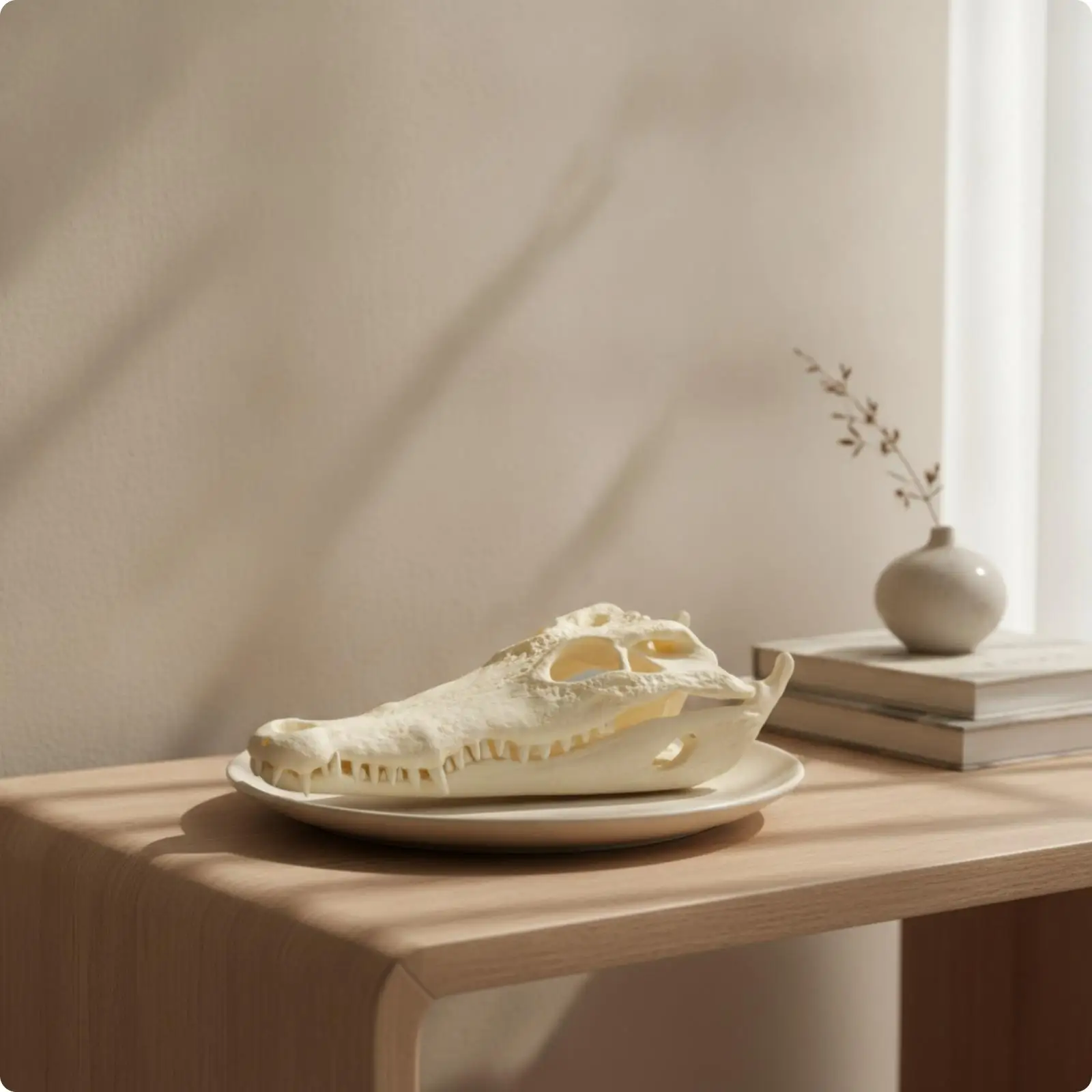 crocodilian-skeleton-resin-tabletop-sculpture-detailed-animal-skull-art-for-rustic-display-shelf-or-study-room