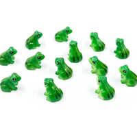 5/10Pcs Resin Mini Frogs Miniatures Tiny Figurines Fairy Garden Ornament Micro Landscape Resin Crafts DIY Craft Decoration