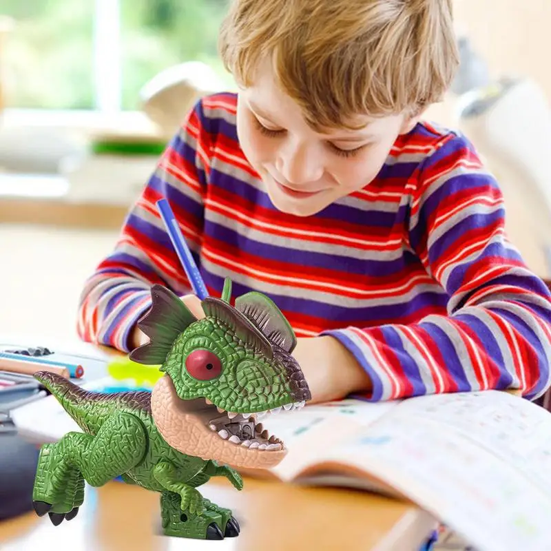 Dinosaur Pencil Sharpener Set Creative Dinosaur Model Toys Cute Manual Pencil Sharpener Toy Dinosaur Students Stationery For