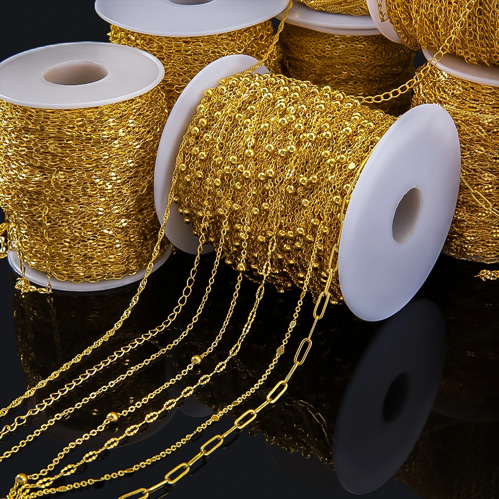 New Pure Copper Chain a Variety of Optional for DIY Bracelet Jewelry Making Accessories Body Chain Decorative Chain