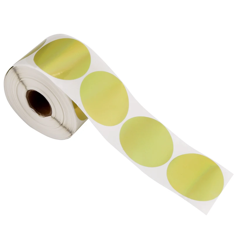 

500 шт. золотые лазерные наклейки, наклейки для принтера этикеток, портативный принтер, термоэтикетка, водонепроницаемые наклейки-AT81