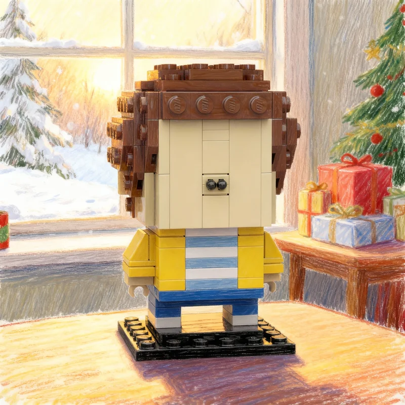 177pcs MOC Shrunken Ed Garbage Pail BricKidz Brickheadz Model Building Blocks Architecture Festival Gifts Toys Idea Brick