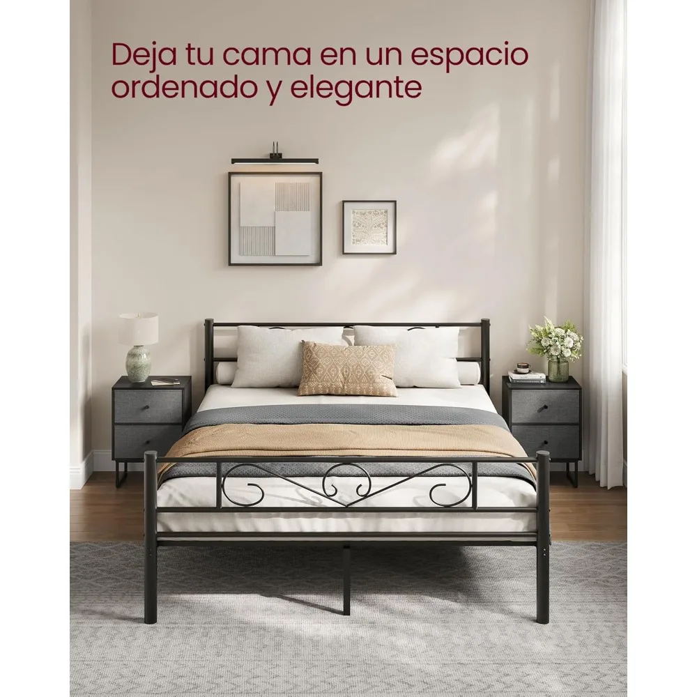 Juego De 2 Mesitas De Noche، Con 2 Cajones De Tela Extraíbles، Negro Ébano Y Gris Pizarra، Almacenamiento #6