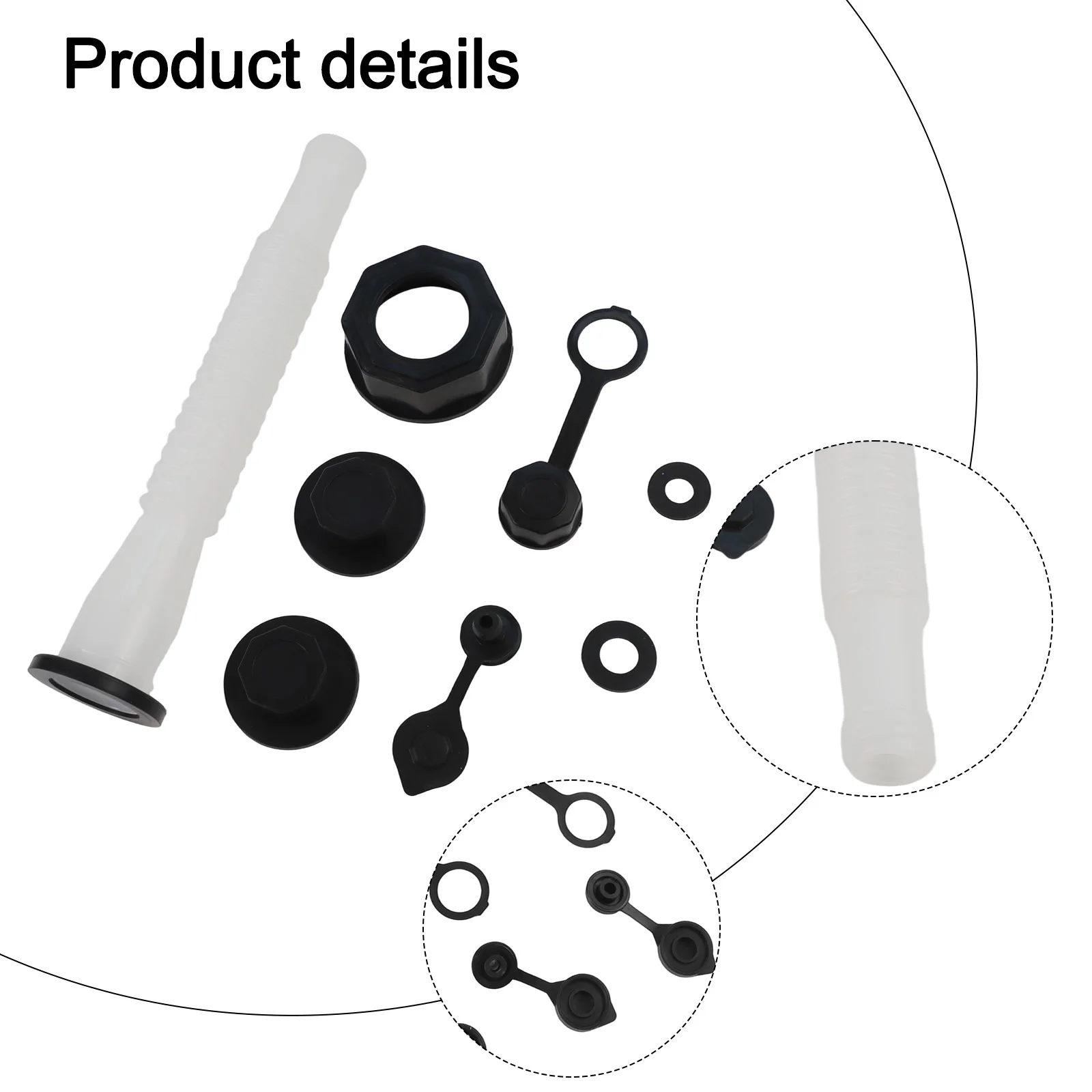 Efficient Refueling for Your Equipment 3 Pack of Replacement Spouts and Parts Kit for Rubbermaid Kolpin and Gott