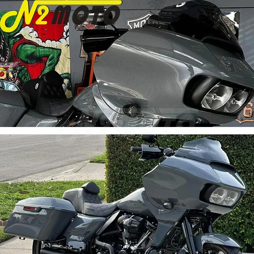 دراجة نارية المقود Handguards حامي قفازات واقية لليد درع غطاء ل هارلي بجولة الطريق الإنزلاق FLTRXSE FLTRX FLTRXSTSE 2024-26