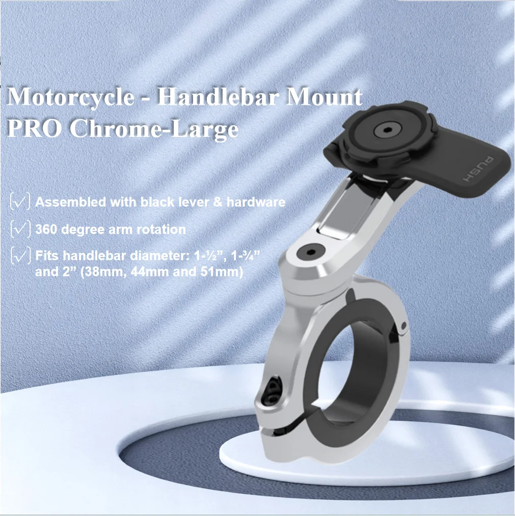 

Крепление на руль мотоцикла PRO CHROME-LARGE