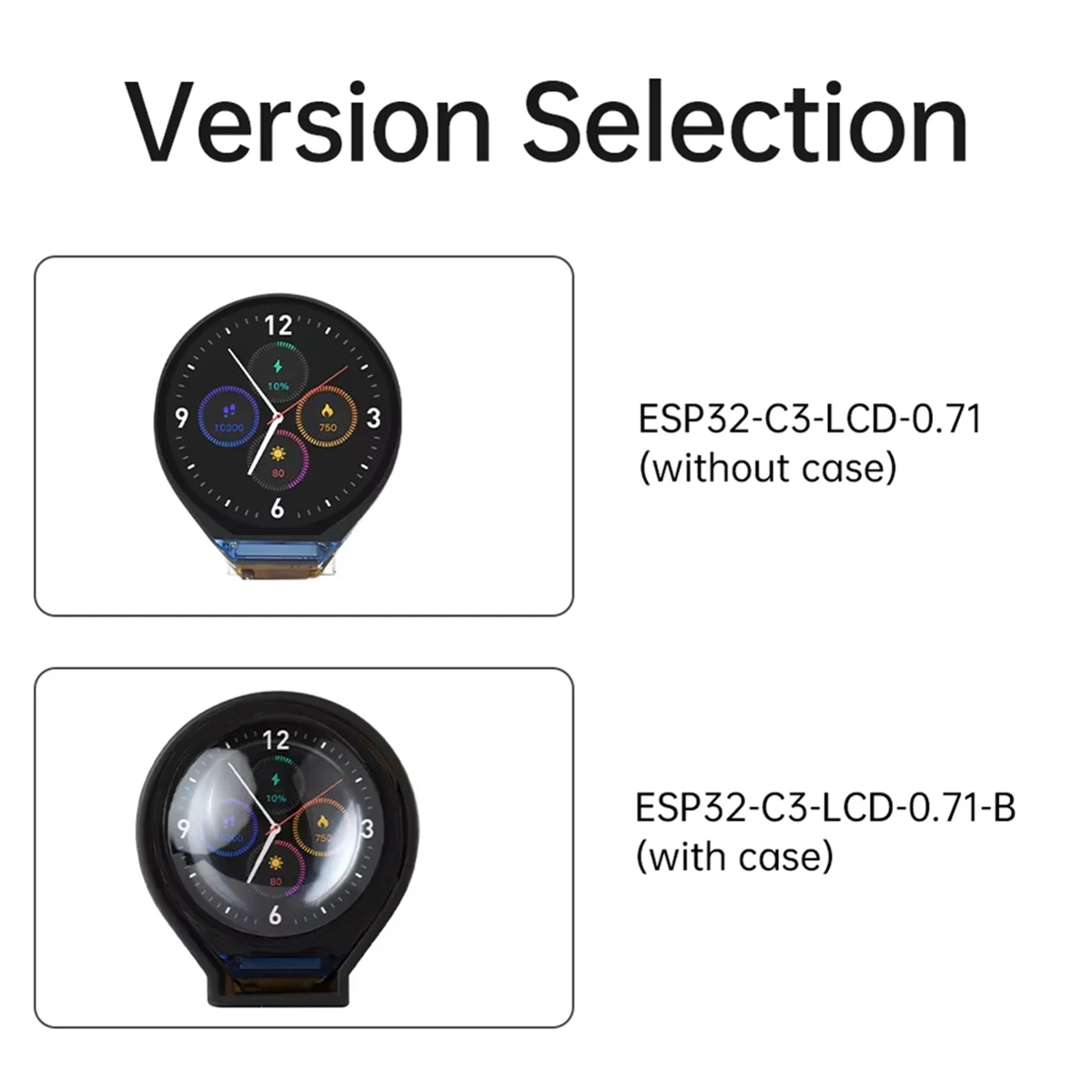 Hot Sale  C3 LCD Development Board Electronic Eye -C3FH4 0.71 Inch Display Watch Screen GC9D01 160x160 SPI Without Case