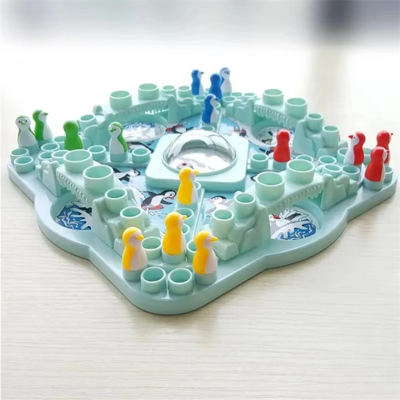 

Multiplayer Penguin Flying Chess Party Board Games Family Friends Competition Interactive Umping Chess Dice Table Games Toys