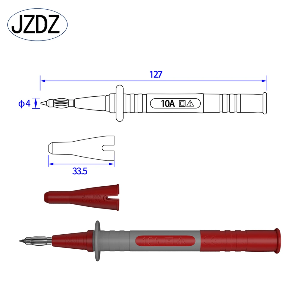 Imagem -03 - Jzdz-agulha da Caneta do Teste do Multímetro Sonda Universal Pin do Teste de Múltiplos Propósitos J.30044 Peças