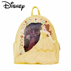 New Loungefly Disney Beauty And Beast Backpack Cinderella Princess Bag Backpack Perspective Mini Kid Backpack Girl Birthday Gift