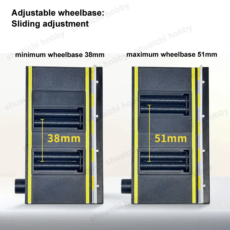 1PCS For 1/64 Scale Car Model Dynamometer Type-C Interface Dynometer Speed/Wheelbase Adjustable Desktop Race Track Accessories