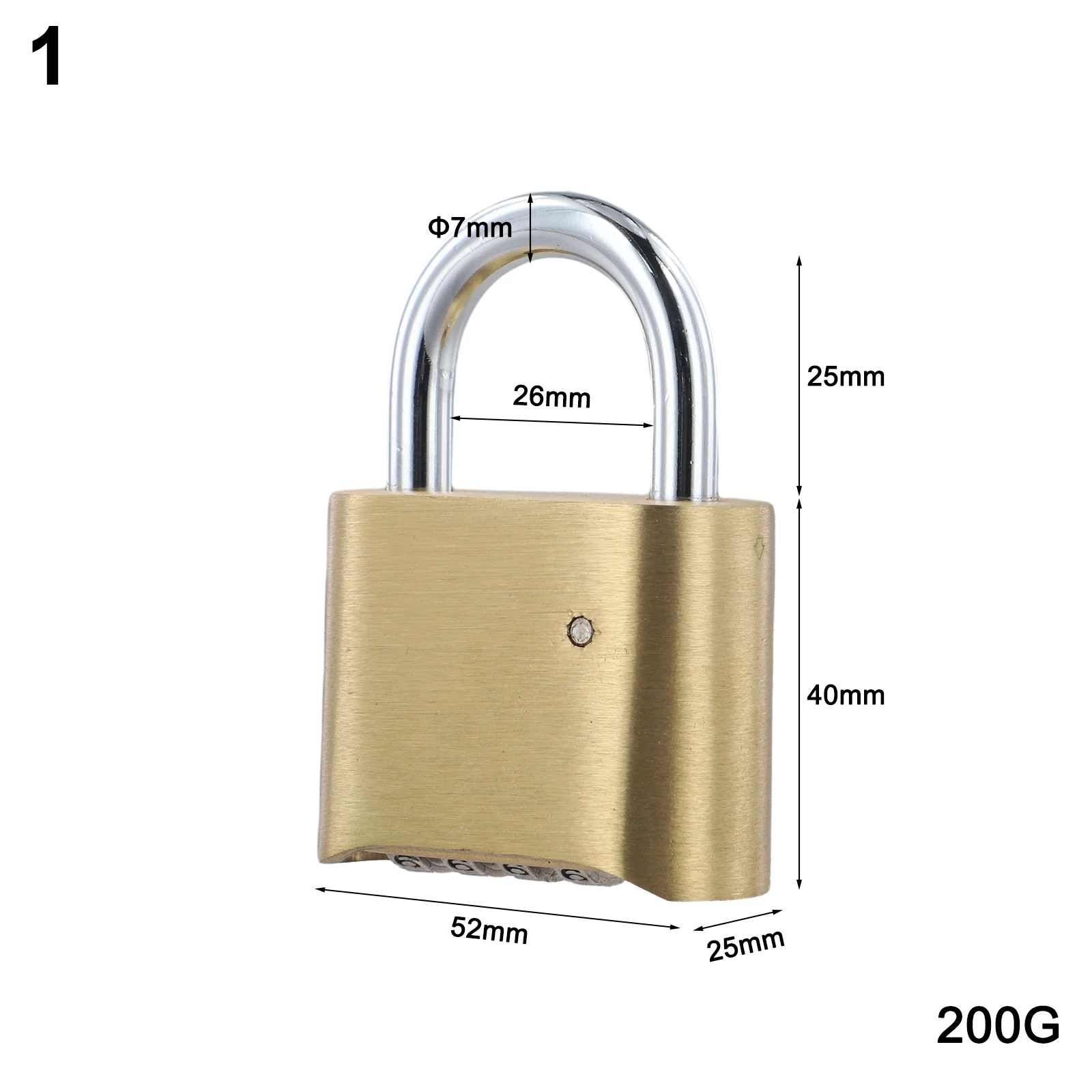 Theft Brass Alloy Combination Lock with Four Digit Code Suitable for Backpacks Cabinets and Tool Boxes  Theft