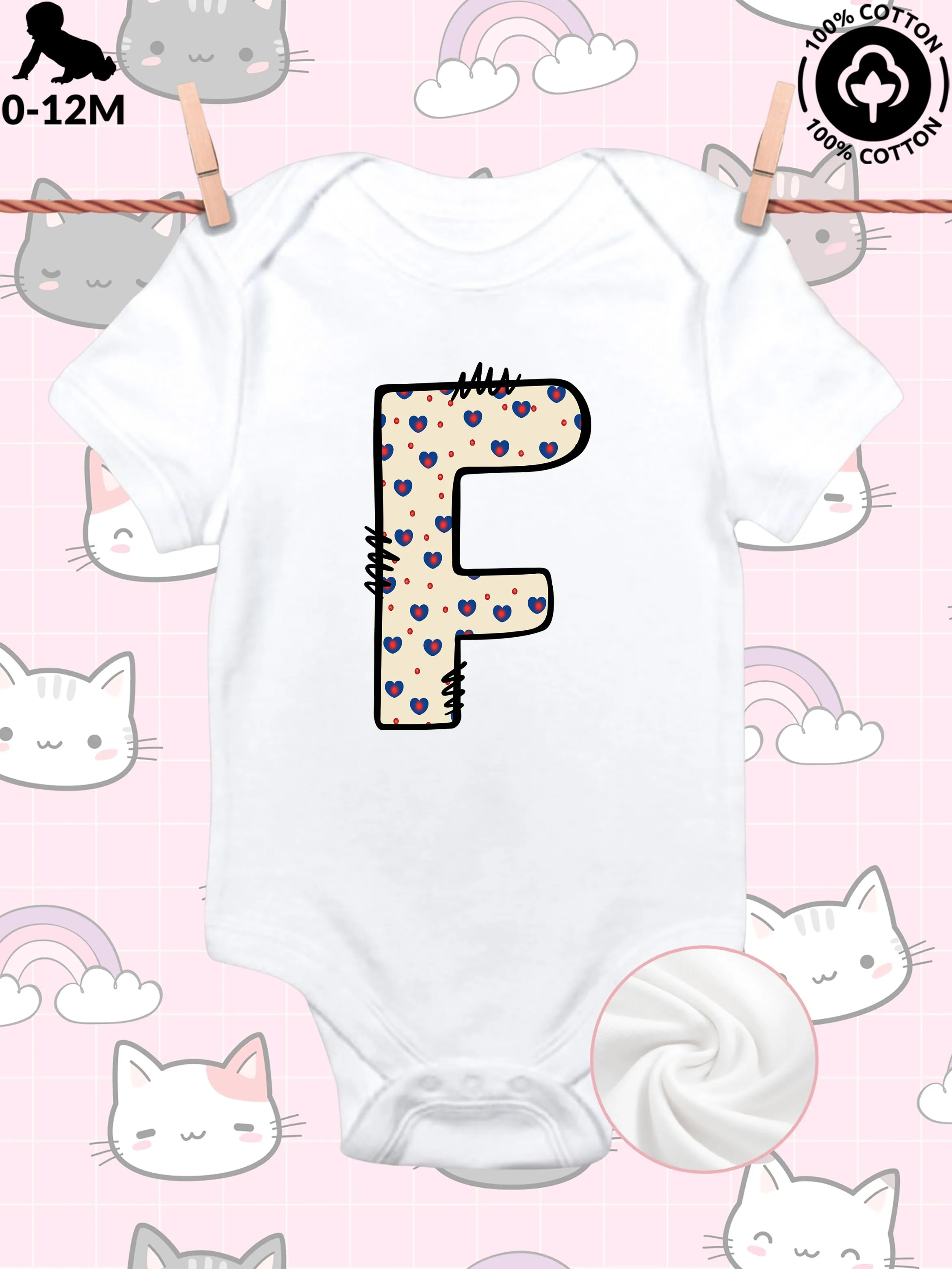 

Патриотический легкий кремовый комбинезон унисекс для малышей, мягкий хлопковый слип, всесезонный белый боди 190GSM