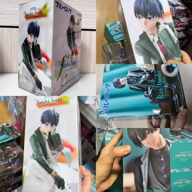 

BANDAI NAMCO BANPRESTO Blue Lock Sweets Flavor Rin Itoshi Yoichi Isagi Pvc13cm Аниме Фигурка Модель в наличии Оригинальный праздничный подарок