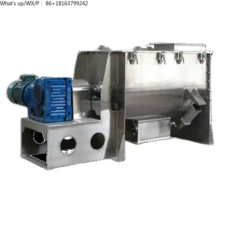 آلة خلاط شريط المسحوق الجاف الأفقي معدات خلط الطعام والتوابل الكيميائية