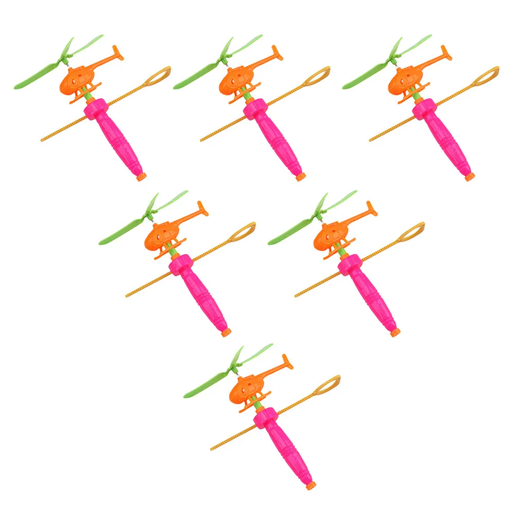 

Набор из 6 летающих вертолетов для детей, разноцветные, креативные игрушки для активного отдыха, подарки для детей на Рождество и Пасху