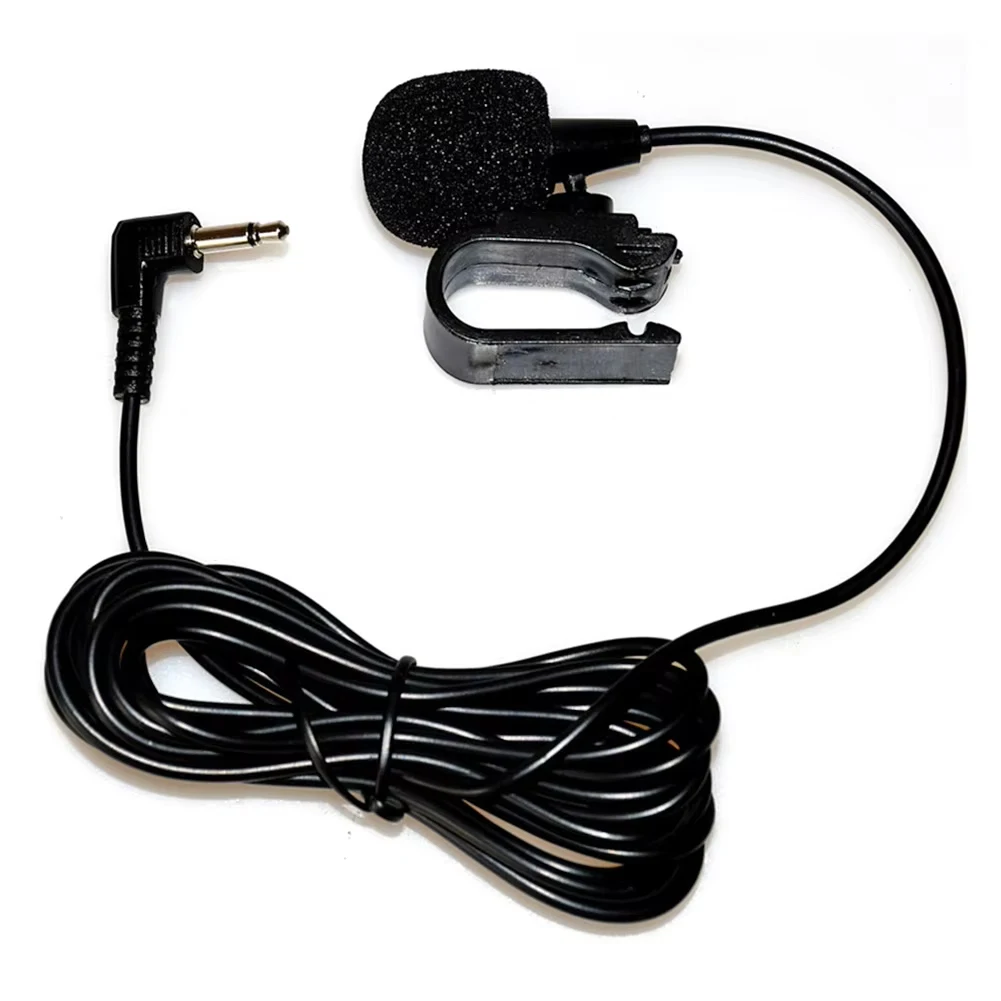 Car Microphone Mini 3.5mm Wired Microphone for Car Stereo Audio Hands-free Mic for DVD Radio Player Paste Type Mini Microfono