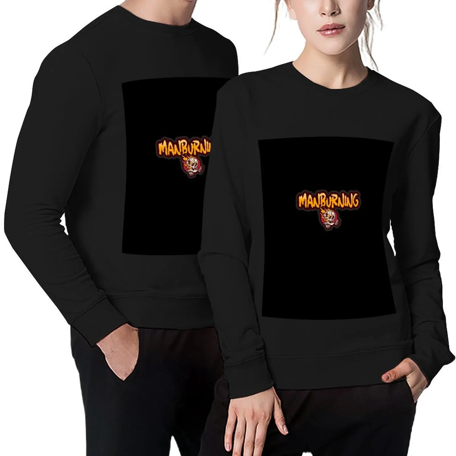 

ManBurning Skull Logo Pullover men's clothing mens designer clothes autumn clothes korean autumn clothes sweatshirts