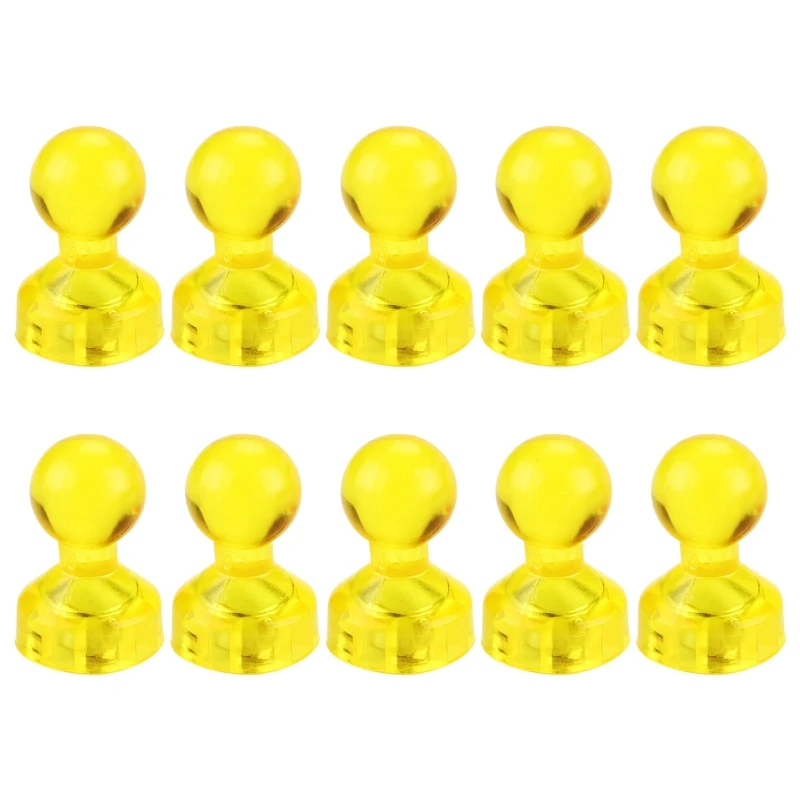 10Pcs Colorful Magentic Pushpins Whiteboard Magnets Mini Map Magnets Strong Magnetic Refrigerator Magnet Office Supplies D5QC