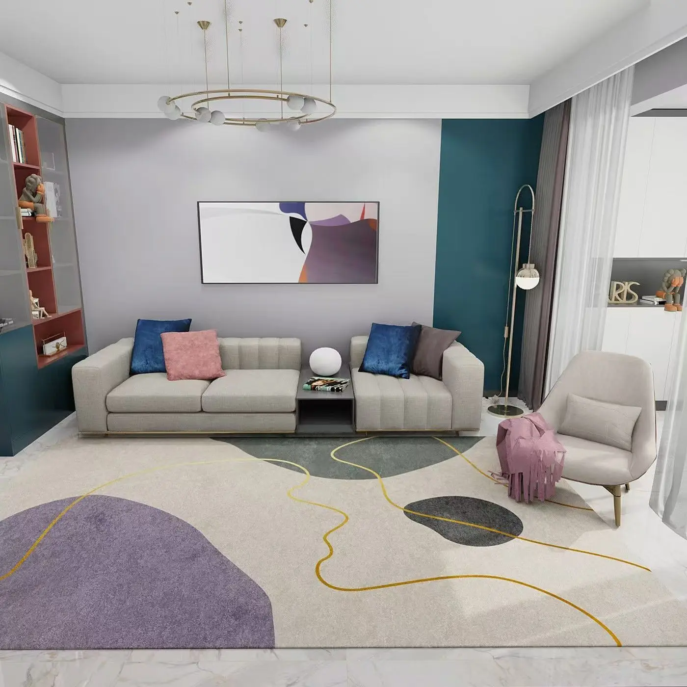 

[191] Modern bedroom beauty salon carpet living room sofa floor mat photo carpet