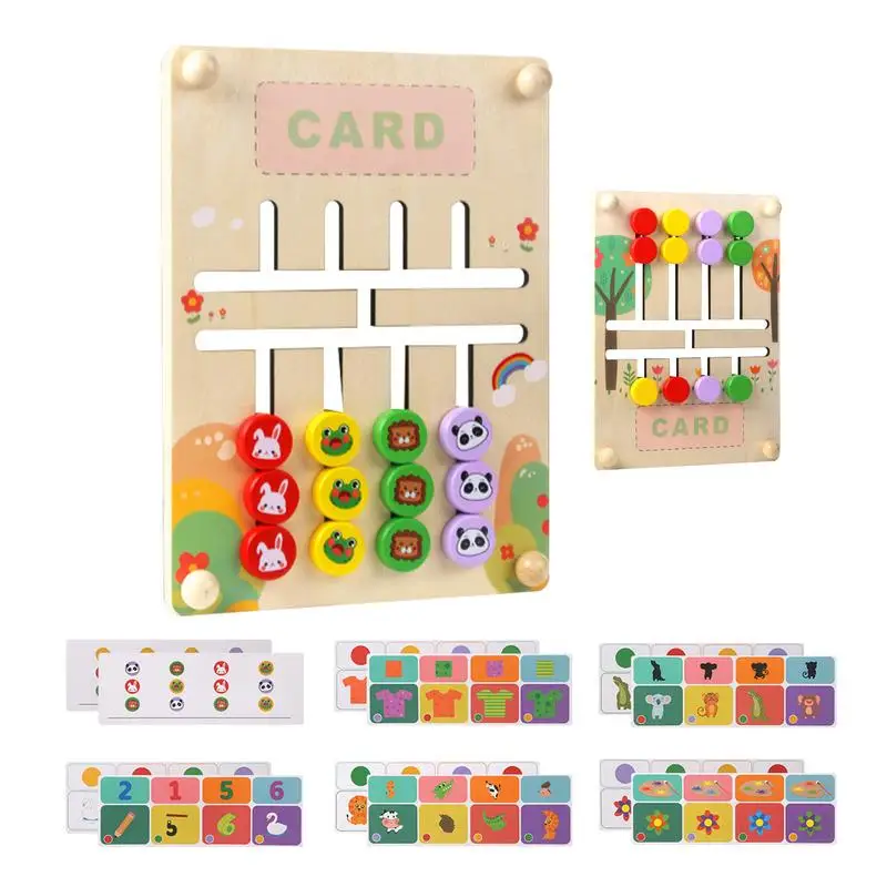 

Matching Game Early Education Learning Toy Brain Teasers Logic Game Road Trip Activities Color Matching Puzzle Toy with 48